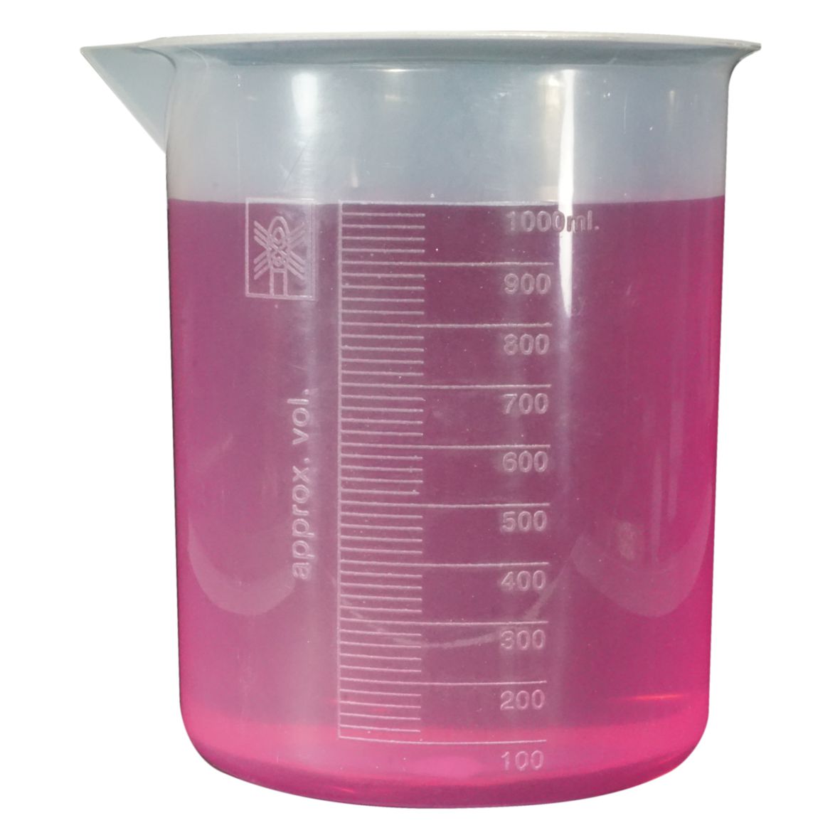 Beaker, Polypropylene, Semi-Translucent, 1,000ml